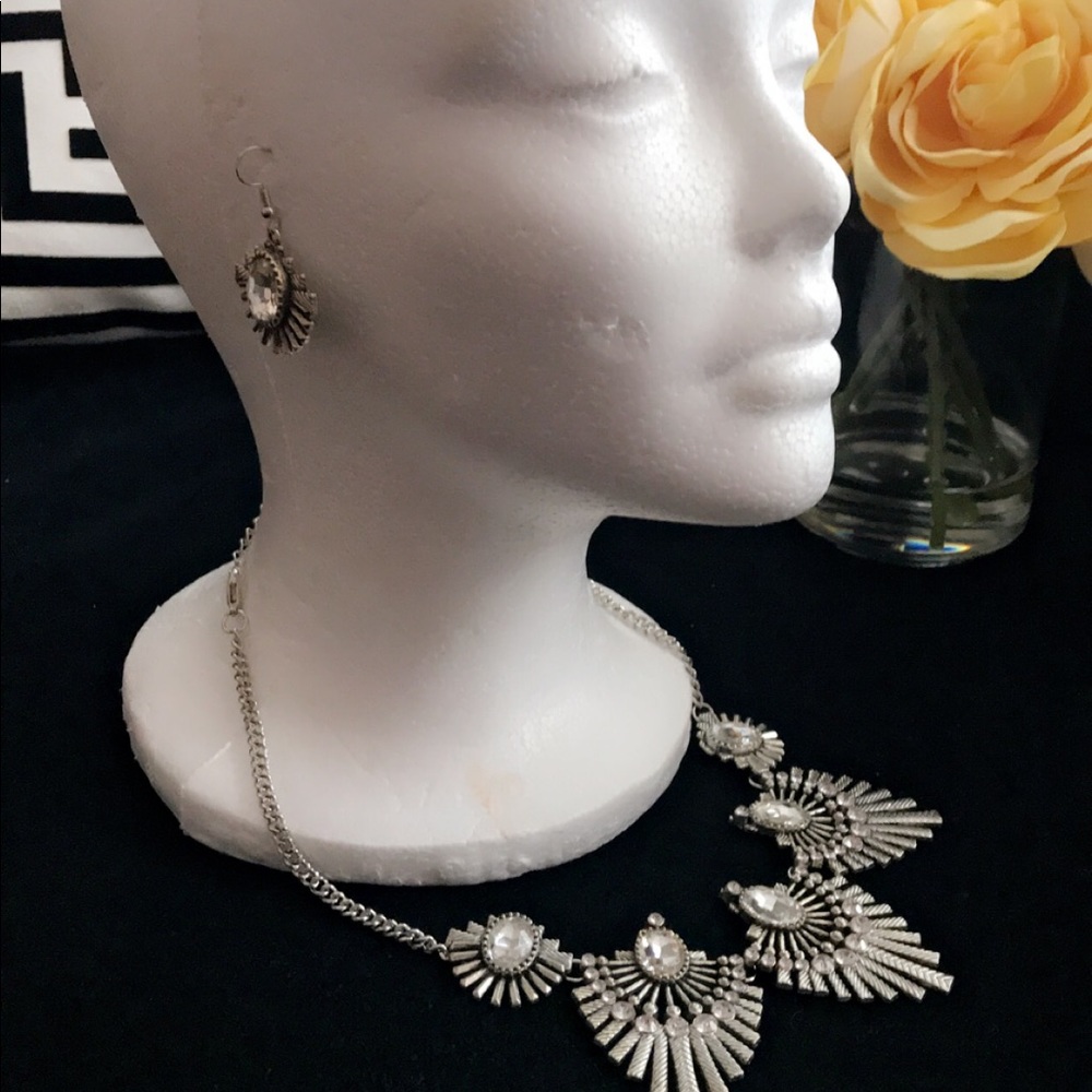 Necklace with matching earrings